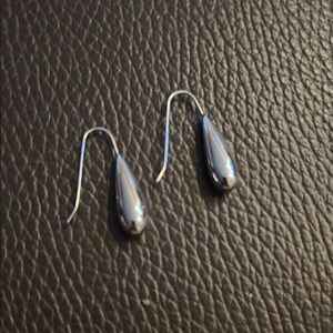 Silver Teardrop Earrings